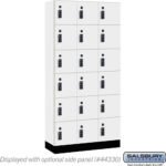 12" Wide Premier Wood Locker - Six Tier Box Style-3 Wide - 6 Feet High - 15" Deep by Salsbury - Image 5