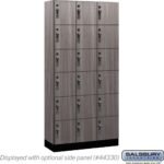 12" Wide Premier Wood Locker - Six Tier Box Style-3 Wide - 6 Feet High - 15" Deep by Salsbury - Image 25