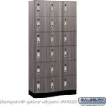 12" Wide Premier Wood Locker - Six Tier Box Style-3 Wide - 6 Feet High - 15" Deep by Salsbury - Image 30