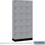 12" Wide Premier Wood Locker - Six Tier Box Style-3 Wide - 6 Feet High - 15" Deep by Salsbury - Image 34