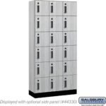 12" Wide Premier Wood Locker - Six Tier Box Style-3 Wide - 6 Feet High - 15" Deep by Salsbury