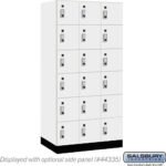 12" Wide Premier Wood Locker - Six Tier Box Style-3 Wide - 6 Feet High - 21" Deep by Salsbury - Image 6