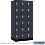 12" Wide Premier Wood Locker - Six Tier Box Style-3 Wide - 6 Feet High - 21" Deep by Salsbury - Image 12