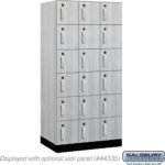 12" Wide Premier Wood Locker - Six Tier Box Style-3 Wide - 6 Feet High - 21" Deep by Salsbury - Image 23