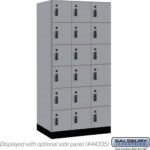 12" Wide Premier Wood Locker - Six Tier Box Style-3 Wide - 6 Feet High - 21" Deep by Salsbury - Image 33