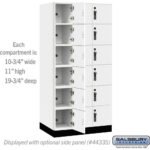 12" Wide Premier Wood Locker - Six Tier Box Style-3 Wide - 6 Feet High - 21" Deep by Salsbury - Image 38