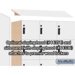 12" Wide Premier Wood Locker - Six Tier Box Style-3 Wide - 6 Feet High - 21" Deep by Salsbury - Image 41