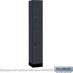 12" Wide Premier Wood Locker - Triple Tier-1 Wide - 6 Feet High - 15" Deep by Salsbury - Image 9