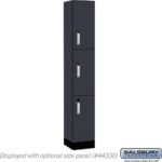 12" Wide Premier Wood Locker - Triple Tier-1 Wide - 6 Feet High - 15" Deep by Salsbury - Image 11