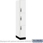 12" Wide Premier Wood Locker - Triple Tier-1 Wide - 6 Feet High - 21" Deep by Salsbury