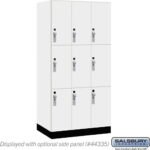 12" Wide Premier Wood Locker - Triple Tier-3 Wide - 6 Feet High - 21" Deep by Salsbury - Image 4