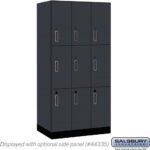 12" Wide Premier Wood Locker - Triple Tier-3 Wide - 6 Feet High - 21" Deep by Salsbury - Image 8
