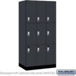 12" Wide Premier Wood Locker - Triple Tier-3 Wide - 6 Feet High - 21" Deep by Salsbury - Image 12