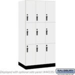 12" Wide Premier Wood Locker - Triple Tier-3 Wide - 6 Feet High - 21" Deep by Salsbury