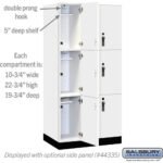 12" Wide Premier Wood Locker - Triple Tier-3 Wide - 6 Feet High - 21" Deep by Salsbury - Image 37