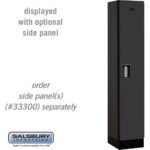 12" Wide Single Tier Designer Wood Locker - 1 Wide - 5 Feet High - 15" Deep by Salsbury - Image 4