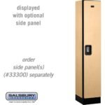 12" Wide Single Tier Designer Wood Locker - 1 Wide - 5 Feet High - 15" Deep by Salsbury - Image 30