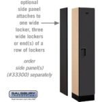 12" Wide Single Tier Designer Wood Locker - 1 Wide - 5 Feet High - 15" Deep by Salsbury - Image 31