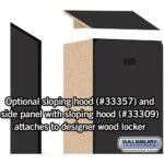 12" Wide Single Tier Designer Wood Locker - 1 Wide - 5 Feet High - 15" Deep by Salsbury - Image 35