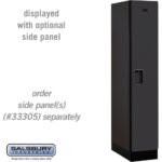 12" Wide Single Tier Designer Wood Locker - 1 Wide - 5 Feet High - 21" Deep by Salsbury