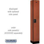 12" Wide Single Tier Designer Wood Locker - 1 Wide - 6 Feet High - 15" Deep by Salsbury - Image 13