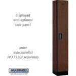 12" Wide Single Tier Designer Wood Locker - 1 Wide - 6 Feet High - 15" Deep by Salsbury - Image 22