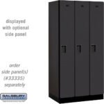 12" Wide Single Tier Designer Wood Locker - 3 Wide - 6 Feet High - 21" Deep by Salsbury