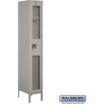 12" Wide Single Tier See-Through Metal Locker - 1 Wide - 6 Feet High - 18" Deep by Salsbury - Image 3