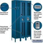 12" Wide Single Tier See-Through Metal Locker - 3 Wide - 6 Feet High - 12" Deep by Salsbury - Image 7