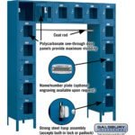 12" Wide Six Tier Box Style Bridge See-Through Metal Locker - 16 Box - 18" Deep by Salsbury - Image 7