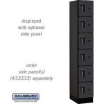 12" Wide Six Tier Box Style Designer Wood Locker - 1 Wide - 6 Feet High - 18" Deep by Salsbury - Image 2