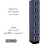 12" Wide Six Tier Box Style Designer Wood Locker - 1 Wide - 6 Feet High - 18" Deep by Salsbury - Image 9
