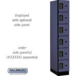12" Wide Six Tier Box Style Designer Wood Locker - 1 Wide - 6 Feet High - 21" Deep by Salsbury - Image 7