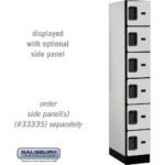 12" Wide Six Tier Box Style Designer Wood Locker - 1 Wide - 6 Feet High - 21" Deep by Salsbury - Image 16