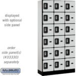 12" Wide Six Tier Box Style Designer Wood Locker - 3 Wide - 6 Feet High - 15" Deep by Salsbury - Image 20
