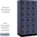 12" Wide Six Tier Box Style Designer Wood Locker - 3 Wide - 6 Feet High - 21" Deep by Salsbury - Image 7