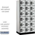 12" Wide Six Tier Box Style Designer Wood Locker - 3 Wide - 6 Feet High - 21" Deep by Salsbury - Image 19
