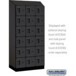 12" Wide Six Tier Box Style Designer Wood Locker - 3 Wide - 6 Feet High - 21" Deep by Salsbury - Image 36