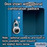 12" Wide Six Tier Box Style See-Through Metal Locker - 1 Wide - 6 Feet High - 12" Deep by Salsbury - Image 8