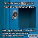12" Wide Six Tier Box Style See-Through Metal Locker - 1 Wide - 6 Feet High - 12" Deep by Salsbury - Image 9