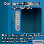 12" Wide Six Tier Box Style See-Through Metal Locker - 1 Wide - 6 Feet High - 12" Deep by Salsbury - Image 10