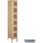 12" Wide Six Tier Box Style See-Through Metal Locker - 1 Wide - 6 Feet High - 15" Deep by Salsbury - Image 6