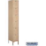 12" Wide Six Tier Box Style Standard Metal Locker - 1 Wide - 6 Feet High - 15" Deep by Salsbury - Image 5