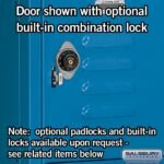 12" Wide Six Tier Box Style Standard Metal Locker - 1 Wide - 6 Feet High - 15" Deep by Salsbury - Image 9