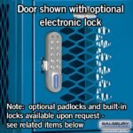 12" Wide Six Tier Box Style Vented Metal Locker - 1 Wide - 6 Feet High - 12" Deep by Salsbury - Image 10