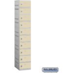 12" Wide Ten Tier Plastic Locker - 1 Wide - 6 Feet High - 18" Deep by Salsbury - Image 6
