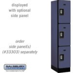 12" Wide Triple Tier Designer Wood Locker - 1 Wide - 5 Feet High - 18" Deep by Salsbury - Image 10