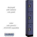 12" Wide Triple Tier Designer Wood Locker - 1 Wide - 6 Feet High - 15" Deep by Salsbury - Image 9