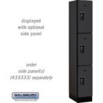 12" Wide Triple Tier Designer Wood Locker - 1 Wide - 6 Feet High - 18" Deep by Salsbury - Image 3