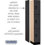 12" Wide Triple Tier Designer Wood Locker - 1 Wide - 6 Feet High - 18" Deep by Salsbury - Image 31